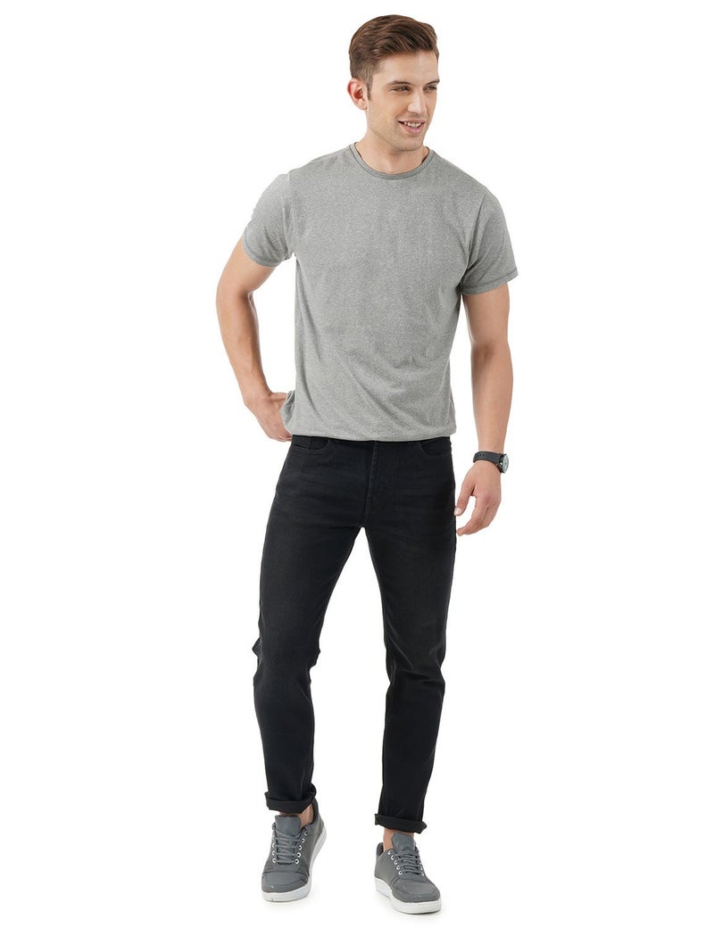 inkd جينز رجالي عادي - متوسط الارتفاع | مزيج القطن | التصميم الكلاسيكي | قماش قابل للتمدد | تصميم كلاسيك 5 بوكت - Image 2